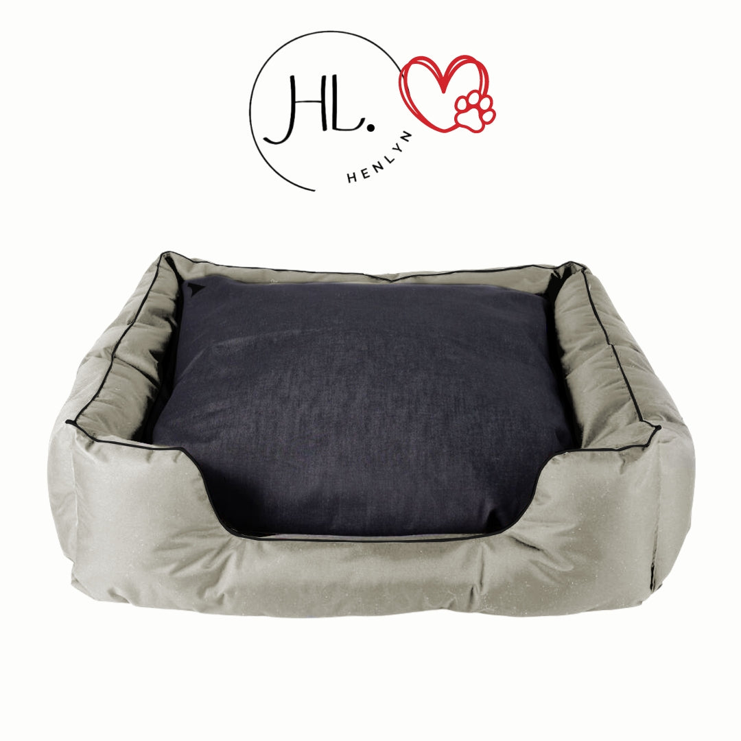 Grey Xtra Large Canvas Dog Bed