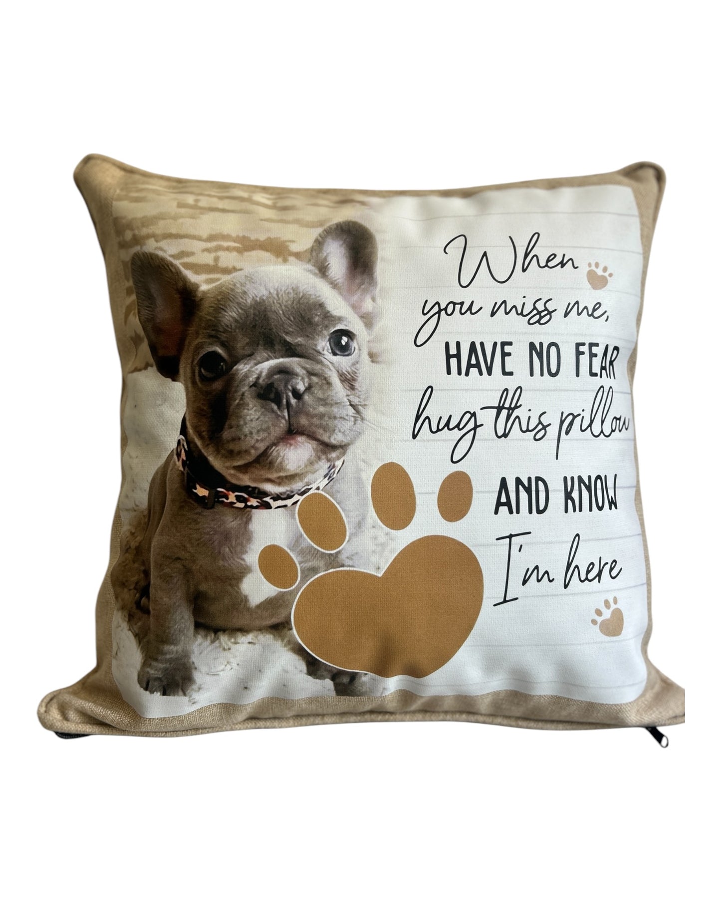 Personalised Memorial Dog Cushion -A Heartfelt Tribute to Your Beloved Companion