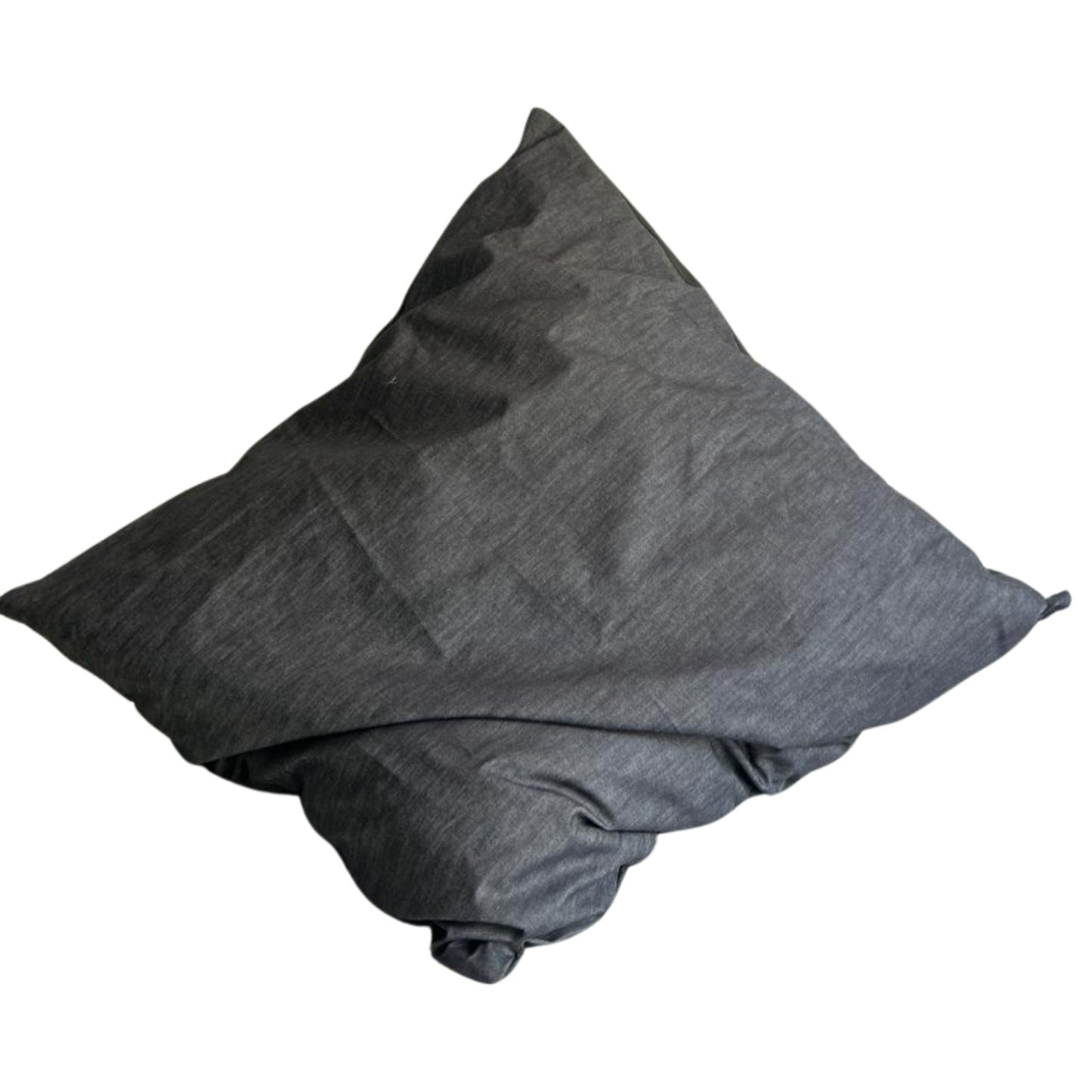 Canvas Square Dog Bed, Grey with Piping – Durable Pet Bed for Medium to Extra Large Dogs