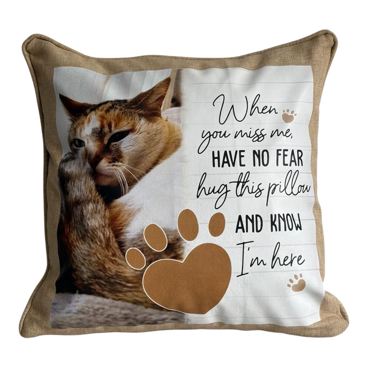 Personalised Cat Memorial Cushion - A Heartfelt Tribute To Your Beloved Companion